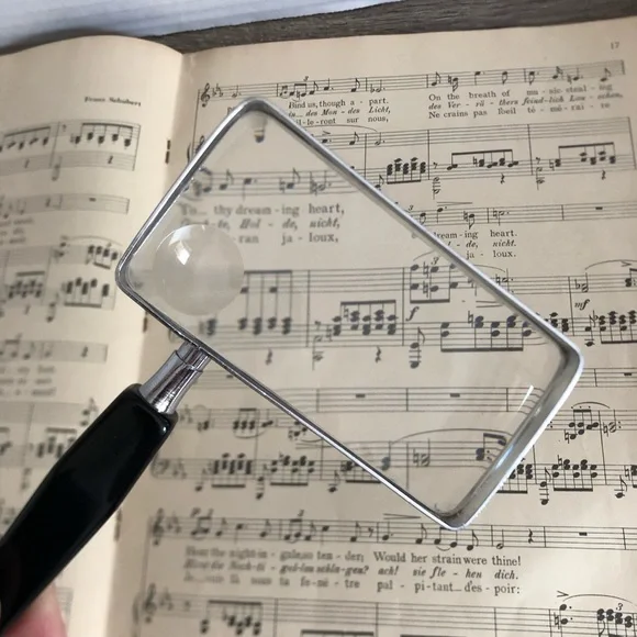 Vtg Rectangular Hand Magnifier - Japan Made - Picture 2 of 9